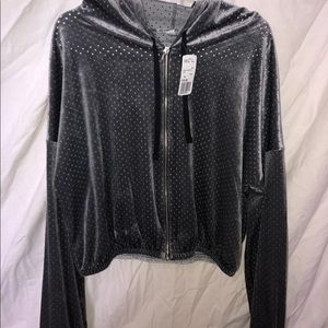 Zip up athletic hoodie